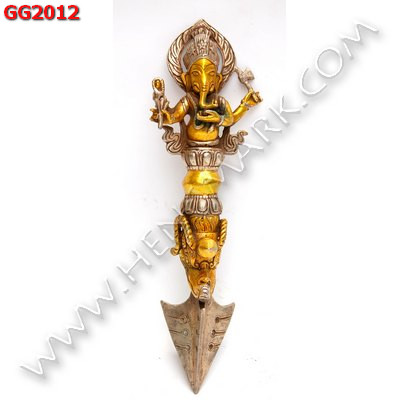 GG2012 พระพิฆเนศทองเหลือง อาวุธปราบมาร ราคา 1500 บาท http://ww2.hengmark.com/view_product/GG2012.htm