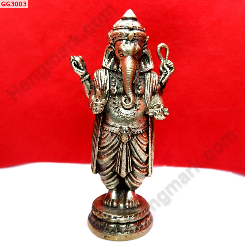 GG3003 พระพิฆเนศทองเหลืองขัดเงิน  ราคา 900 บาท http://ww2.hengmark.com/view_product/GG3003.htm