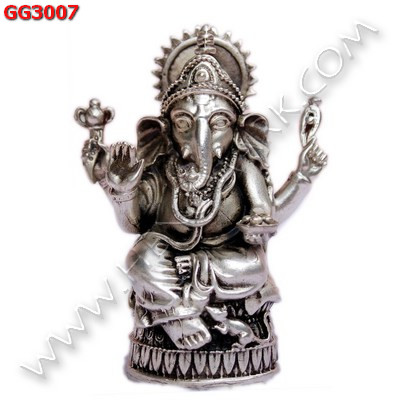 GG3007 พระพิฆเนศทองเหลืองขัดเงิน ราคา 2000 บาท http://ww2.hengmark.com/view_product/GG3007.htm