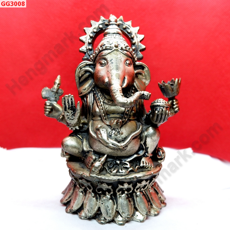 GG3008 พระพิฆเนศทองเหลืองขัดเงิน ราคา 1500 บาท http://ww2.hengmark.com/view_product/GG3008.htm