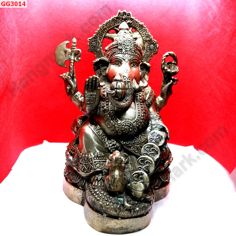 GG3014 พระพิฆเนศทองเหลืองขัดเงิน ราคา 3900 บาท http://ww2.hengmark.com/view_product/GG3014.htm