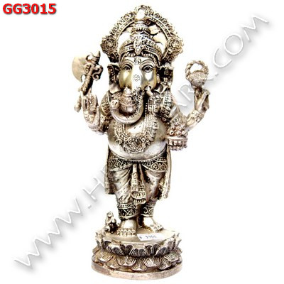 GG3015 พระพิฆเนศทองเหลืองขัดเงิน ราคา 3900 บาท http://ww2.hengmark.com/view_product/GG3015.htm