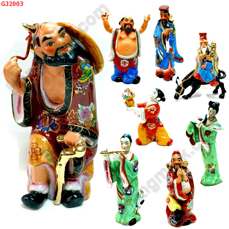GJ2003 8 เซียน ชุด 8 องค์ ราคา 9500 บาท http://ww2.hengmark.com/view_product/GJ2003.htm