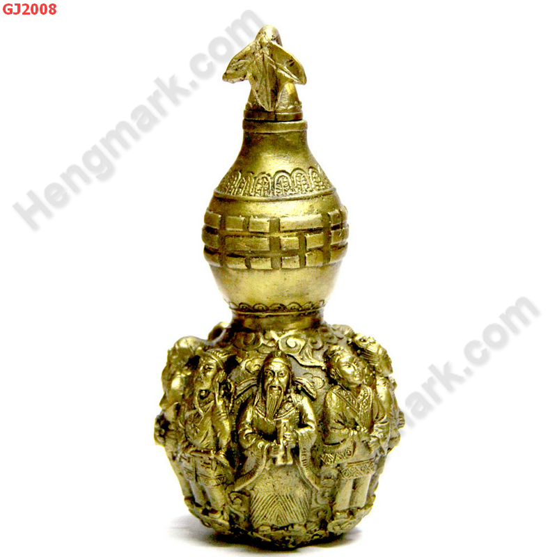 GJ2008 น้ำเต้า 8 เซียน ทองเหลือง ราคา 1500 บาท http://ww2.hengmark.com/view_product/GJ2008.htm