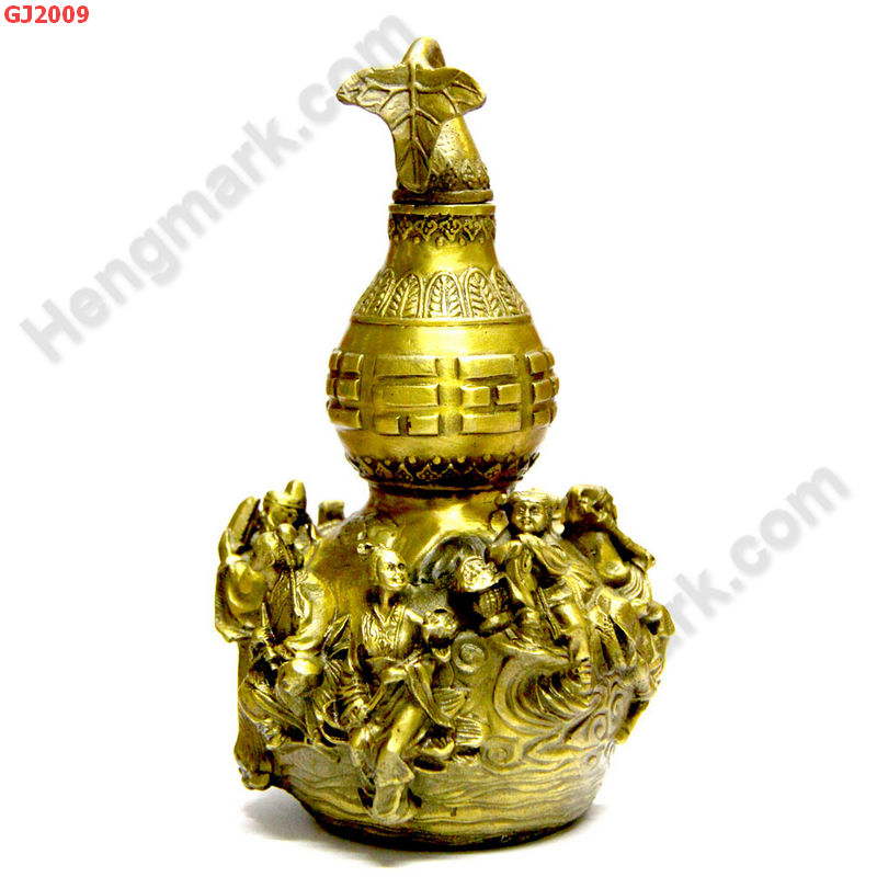 GJ2009 น้ำเต้า 8 เซียน ทองเหลือง ราคา 3900 บาท http://ww2.hengmark.com/view_product/GJ2009.htm