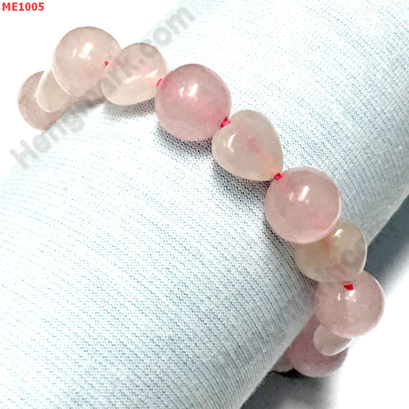 ME1005 สร้อยข้อมือหัวใจเล็ก โรสควอตซ์ ราคา 299 บาท http://ww2.hengmark.com/view_product/ME1005.htm