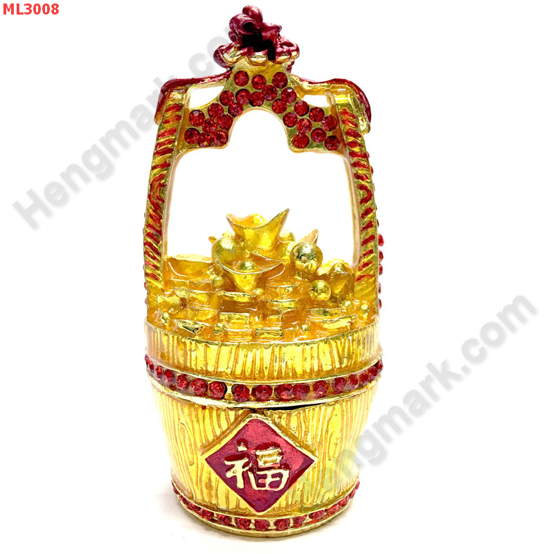 ML3008 กระเช้าทองฝังคริสตัล กล่องใส่เครื่องประดับ ราคา 799 บาท http://ww2.hengmark.com/view_product/ML3008.htm