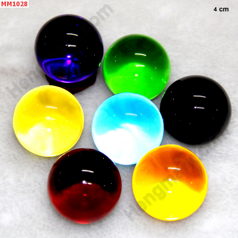 MM1028 ลูกแก้วใส สีต่างๆ (40mm)(W) ราคา 225 บาท http://ww2.hengmark.com/view_product/MM1028.htm
