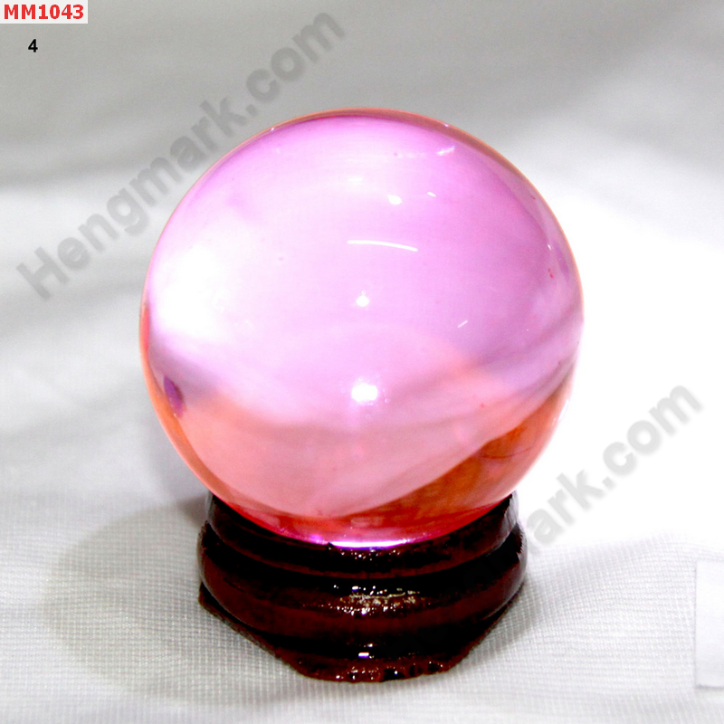 MM1043 ลูกแก้วใส สีชมพู (40mm) ราคา 150 บาท http://ww2.hengmark.com/view_product/MM1043.htm