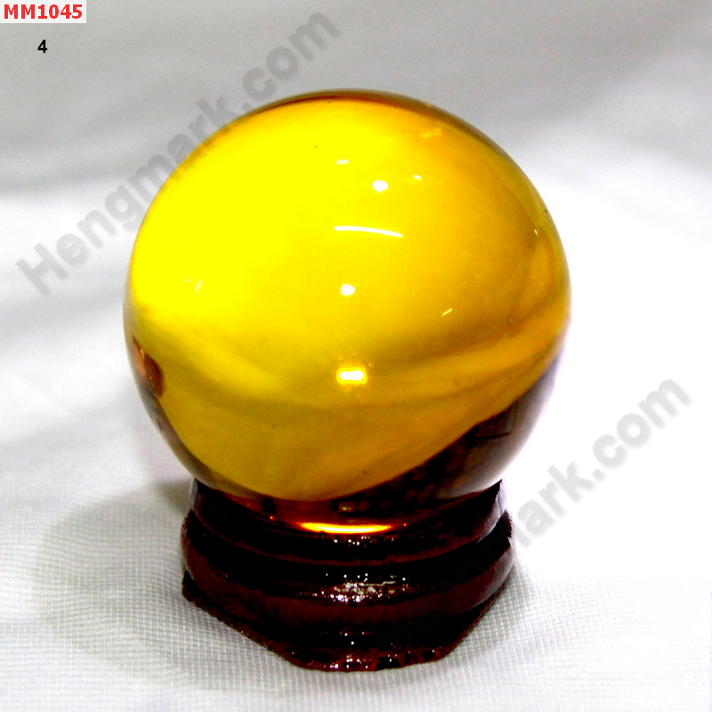 MM1045 ลูกแก้วใส สีเหลืองทอง (40mm) ราคา 150 บาท http://ww2.hengmark.com/view_product/MM1045.htm