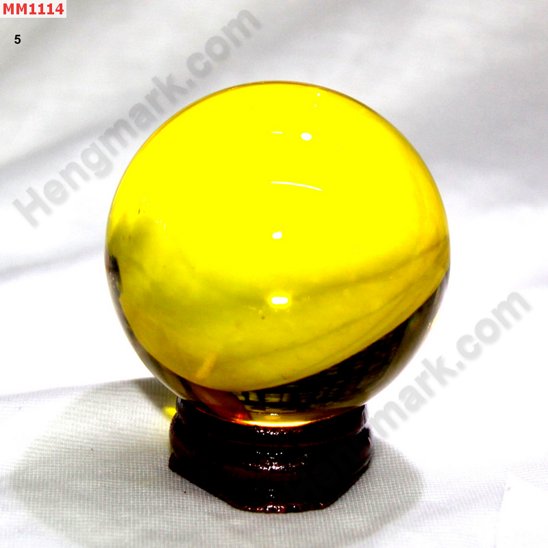 MM1114 ลูกแก้วใส สีเหลือง (50mm) ราคา 200 บาท http://ww2.hengmark.com/view_product/MM1114.htm