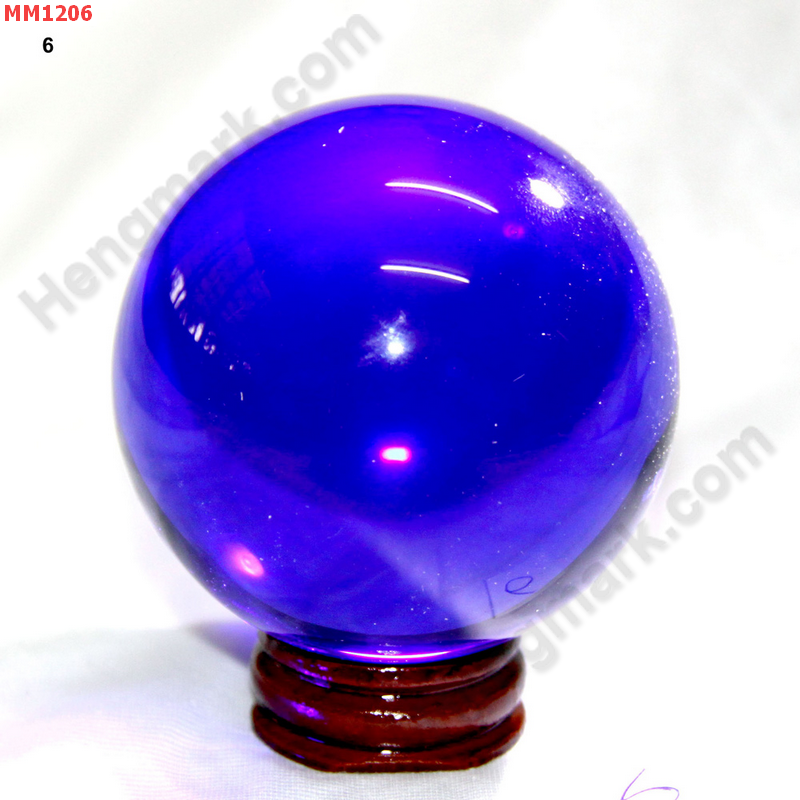 MM1206 ลูกแก้วใสสีน้ำเงิน พร้อมขาตั้ง (60mm)(W) ราคา 500 บาท http://ww2.hengmark.com/view_product/MM1206.htm