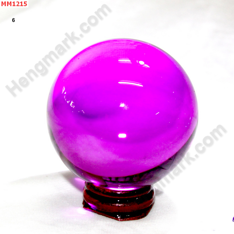 MM1215 ลูกแก้วใส สีชมพูอมม่วง (60mm) ราคา 350 บาท http://ww2.hengmark.com/view_product/MM1215.htm