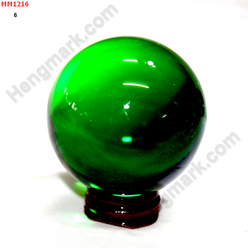 MM1216 ลูกแก้วใส สีเขียว (60mm) ราคา 350 บาท http://ww2.hengmark.com/view_product/MM1216.htm