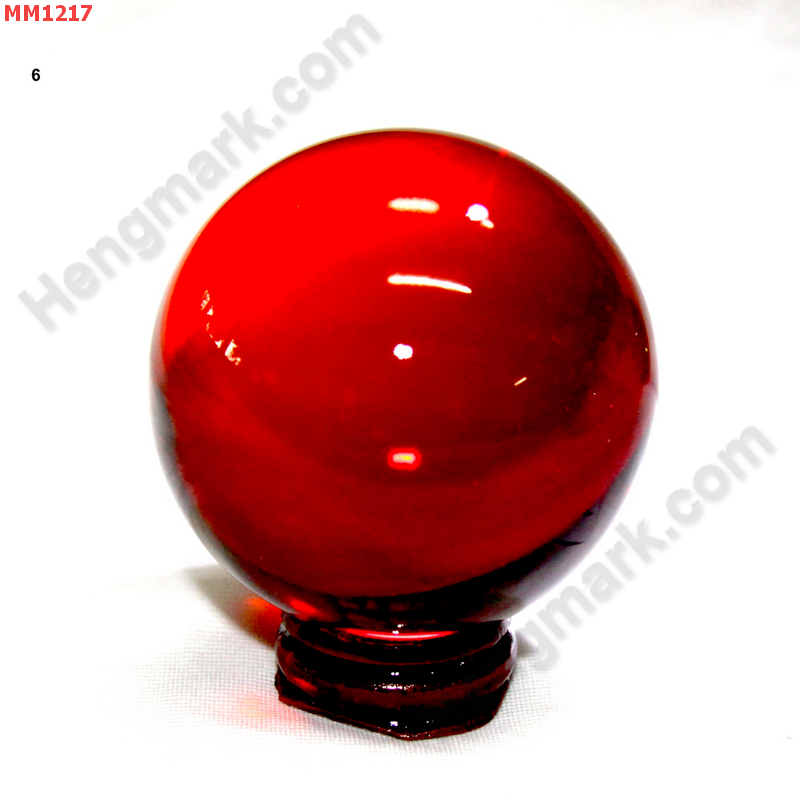 MM1217 ลูกแก้วใส สีแดง (60mm) ราคา 350 บาท http://ww2.hengmark.com/view_product/MM1217.htm