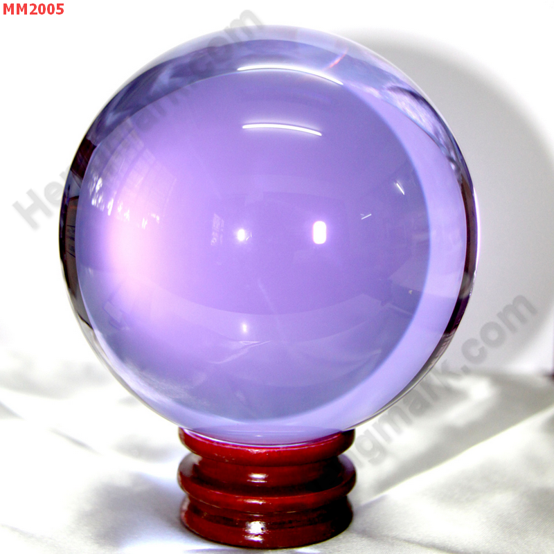 MM2005 ลูกแก้วใส สีม่วง พร้อมขาตั้ง (100mm) ราคา 1400 บาท http://ww2.hengmark.com/view_product/MM2005.htm