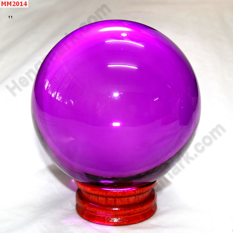 MM2014 ลูกแก้วใส สีชมพูม่วง (110mm) ราคา 1000 บาท http://ww2.hengmark.com/view_product/MM2014.htm