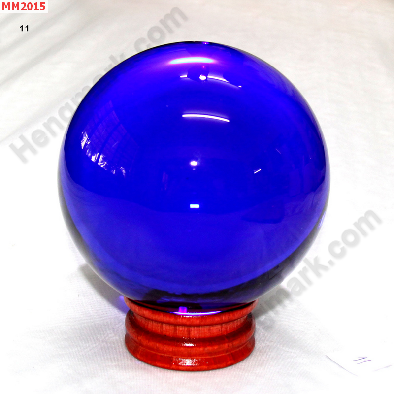 MM2015 ลูกแก้วใส สีน้ำเงิน (110mm) ราคา 1000 บาท http://ww2.hengmark.com/view_product/MM2015.htm