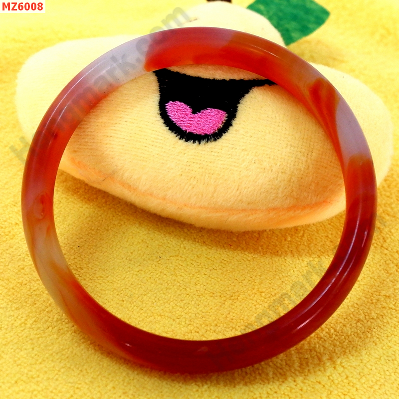 MZ6008 กำไลหิน สีแดงลาย ราคา 199 บาท http://ww2.hengmark.com/view_product/MZ6008.htm