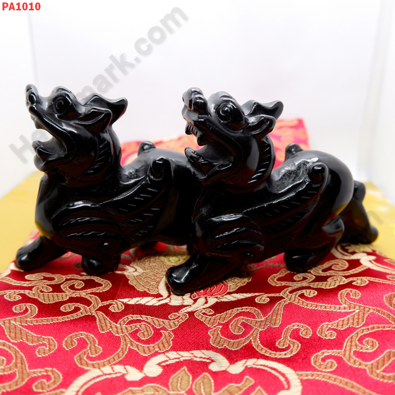 PA1010 ปี่เซียะคู่ตั้งโต๊ะ หินสีดำ ราคา 2800 บาท http://ww2.hengmark.com/view_product/PA1010.htm