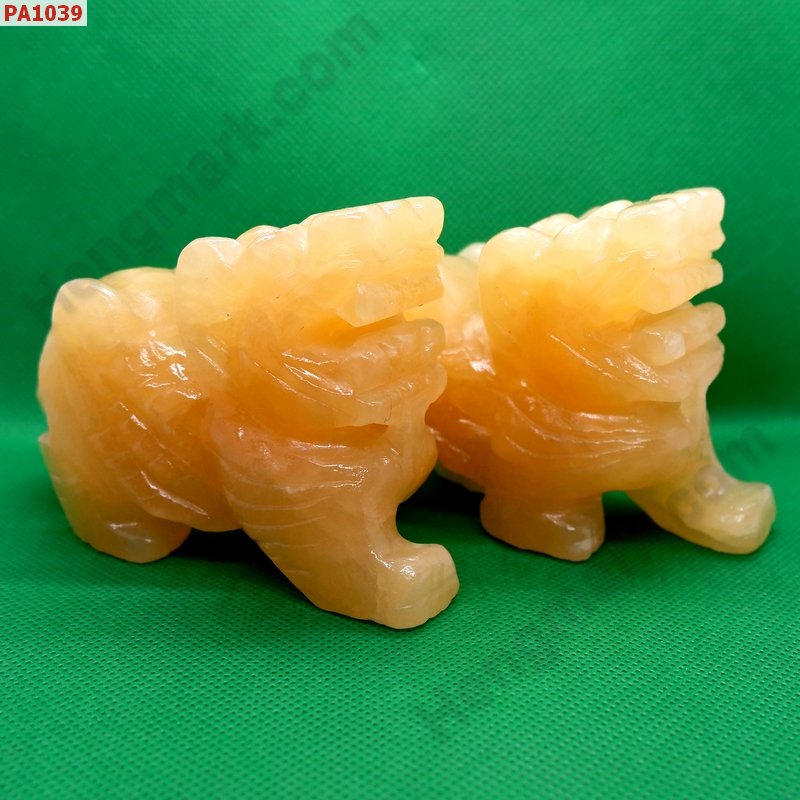 PA1039 ปี่เซียะคู่ตั้งโต๊ะ หยกเหลืองทอง  ราคา 1699 บาท http://ww2.hengmark.com/view_product/PA1039.htm