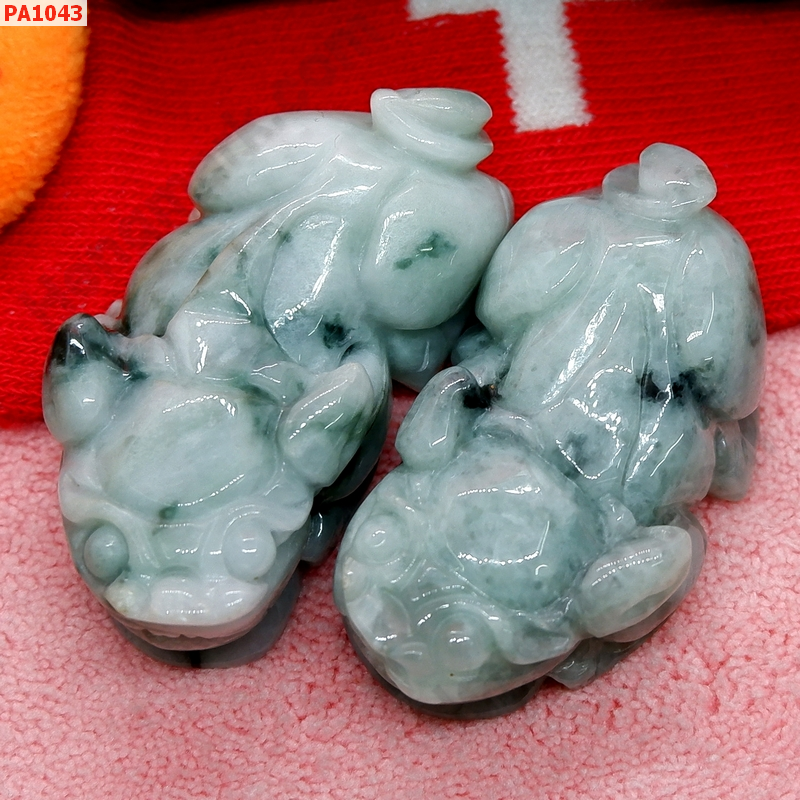 PA1043 ปี่เซียะหยกคู่ตั้งโต๊ะ (ขายเป็นคู่) ราคา 500 บาท http://ww2.hengmark.com/view_product/PA1043.htm