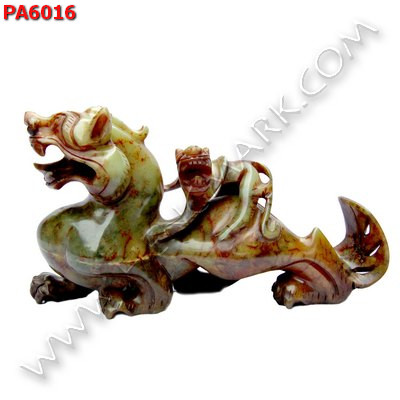 PA6016 ปี่เซียะหยกแม่ลูกตั้งโต๊ะ ราคา 8900 บาท http://ww2.hengmark.com/view_product/PA6016.htm