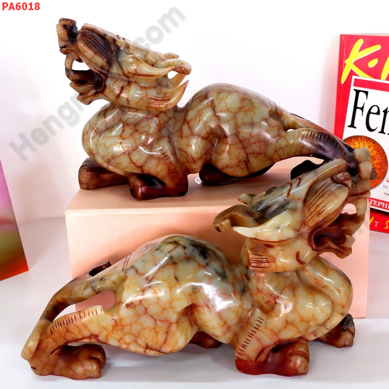 PA6018 ปี่เซียะคู่ตั้งโต๊ะ ไม่มีปีก ราคา 7900 บาท http://ww2.hengmark.com/view_product/PA6018.htm