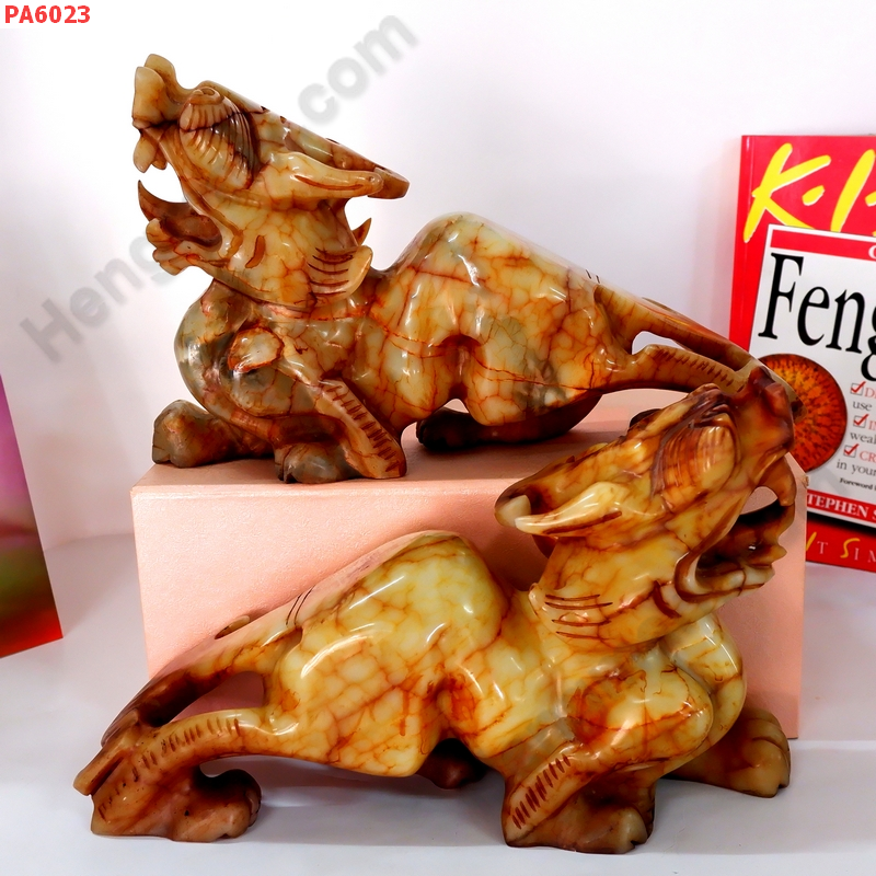 PA6023 ปี่เซียะคู่ตั้งโต๊ะ ไม่มีปีก ราคา 7900 บาท http://ww2.hengmark.com/view_product/PA6023.htm