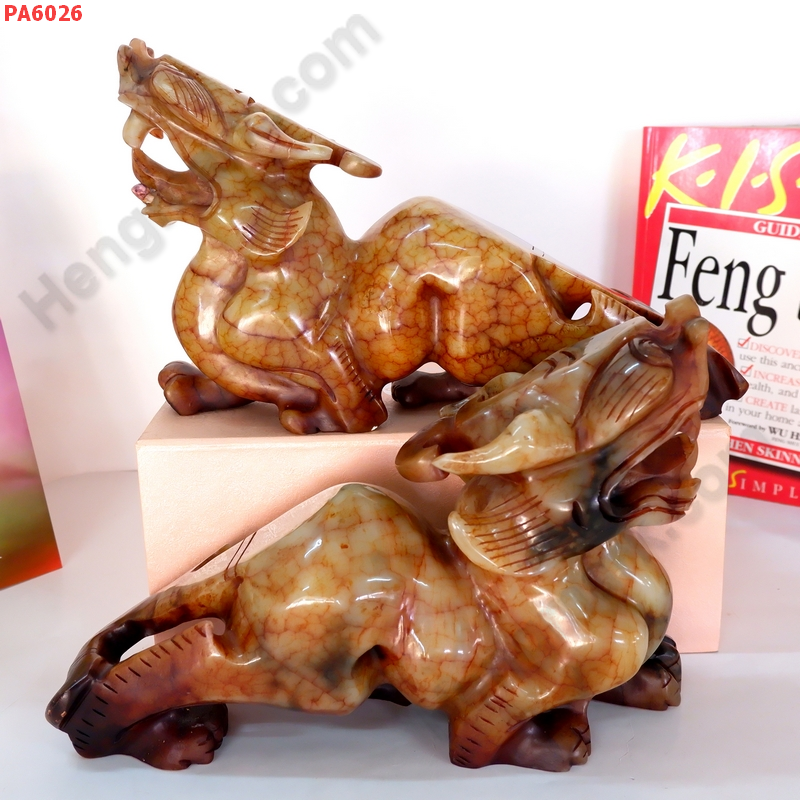 PA6026 ปี่เซียะคู่ตั้งโต๊ะ ไม่มีปีก ราคา 7900 บาท http://ww2.hengmark.com/view_product/PA6026.htm