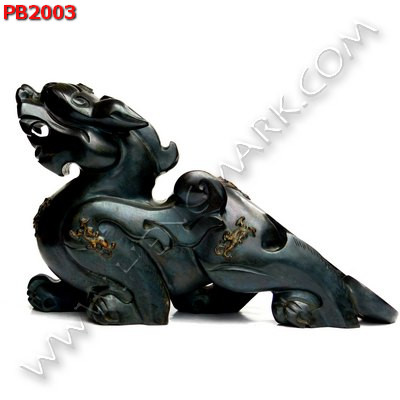 PB2003 ปี่เซียะคู่ตั้งโต๊ะ สีเขียวดำ ราคา 39000 บาท http://ww2.hengmark.com/view_product/PB2003.htm