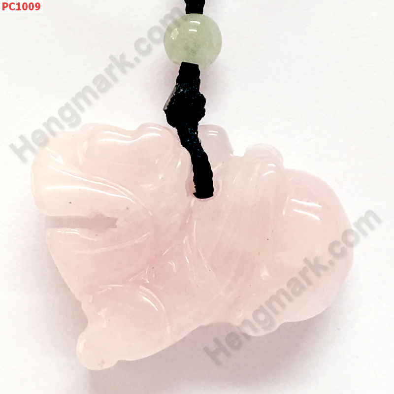 PC1009 สร้อยคอปี่เซียะ หินโรสควอตช์ สีชมพู ราคา 199 บาท http://ww2.hengmark.com/view_product/PC1009.htm