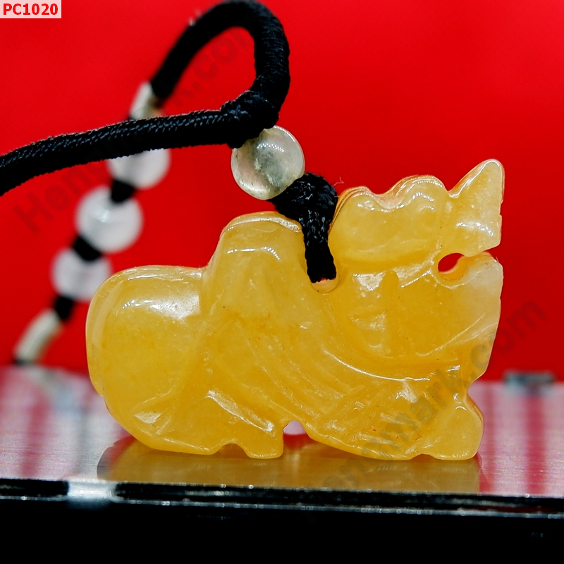 PC1020 สร้อยคอปี่เซียะ หยกเหลือง ราคา 199 บาท http://ww2.hengmark.com/view_product/PC1020.htm