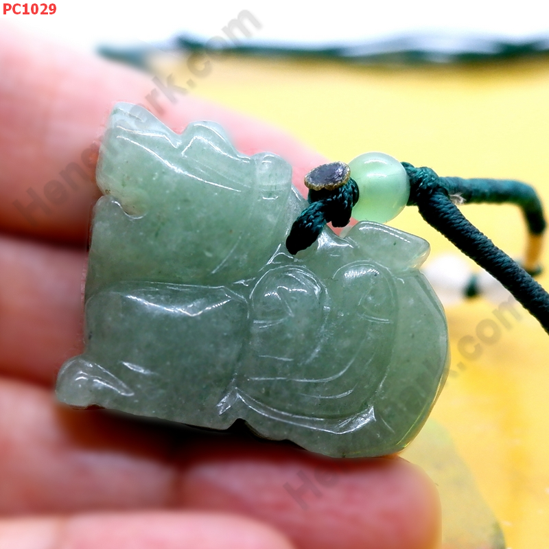 PC1029 ปี่เซียะหยกเขียว พร้อมสร้อยเชือก ราคา 199 บาท http://ww2.hengmark.com/view_product/PC1029.htm
