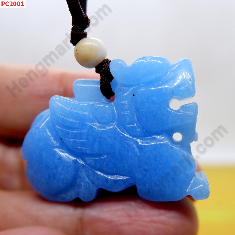 PC2001 สร้อยคอปี่เซียะ หินสีฟ้า ราคา 299 บาท http://ww2.hengmark.com/view_product/PC2001.htm