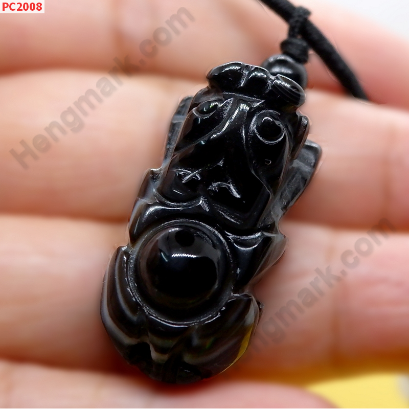 PC2008 สร้อยปี่เซียะหินอะเกตดำ ราคา 249 บาท http://ww2.hengmark.com/view_product/PC2008.htm