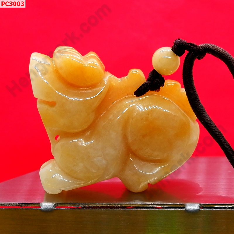 PC3003 สร้อยคอปี่เซียะหยกเหลือง ราคา 399 บาท http://ww2.hengmark.com/view_product/PC3003.htm