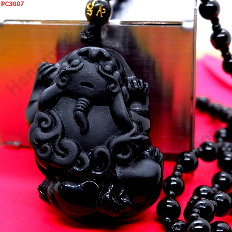 PC3007 สร้อยคอปี่เซียะหินสีดำ ราคา 399 บาท http://ww2.hengmark.com/view_product/PC3007.htm