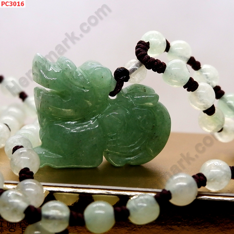 PC3016  ปี่เซียะหยกเขียวพร้อมสร้อย ราคา 399 บาท http://ww2.hengmark.com/view_product/PC3016.htm