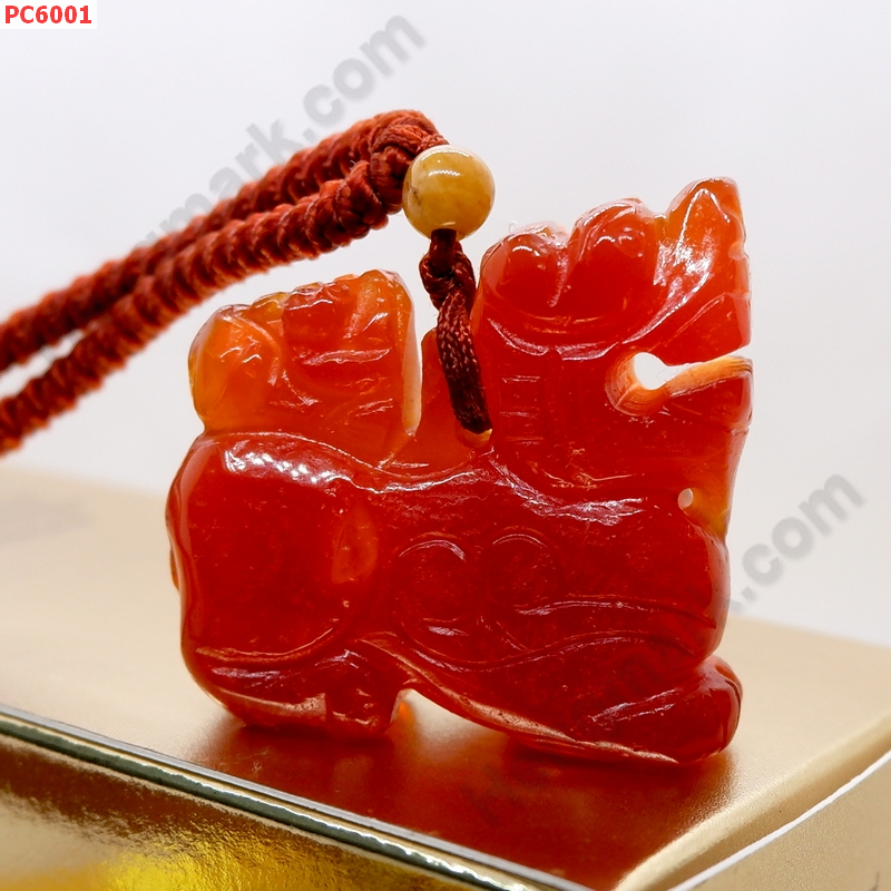 PC6001 สร้อยคอปี่เซียะแม่ลูกหินสีแดง ราคา 699 บาท http://ww2.hengmark.com/view_product/PC6001.htm