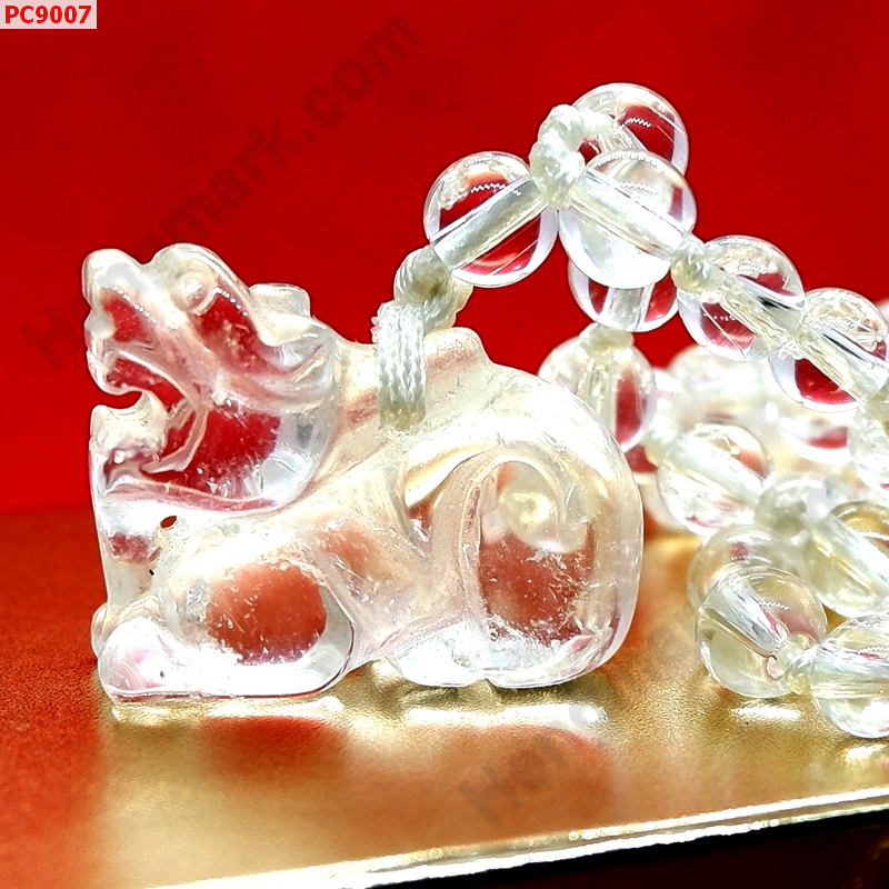 PC9007 สร้อยคอปี่เซียะ คริสตัลใส(ธรรมชาติ) พร้อมสร้อยคริสตัลใส ราคา 499 บาท http://ww2.hengmark.com/view_product/PC9007.htm