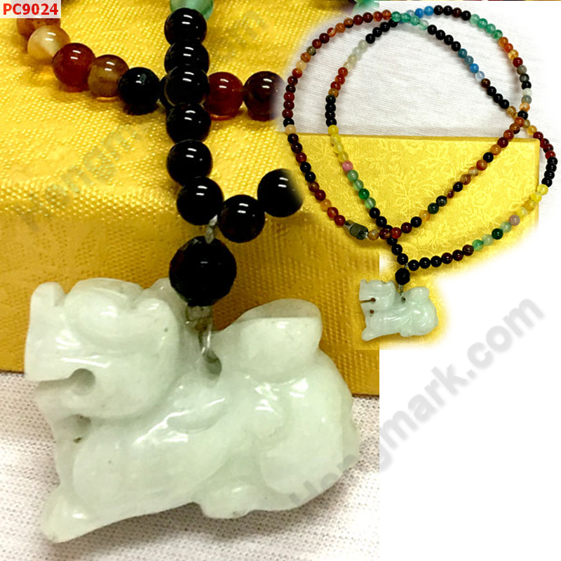 PC9024 สร้อยปี่เซียะหยกขาวอมเขียว  ราคา 599 บาท http://ww2.hengmark.com/view_product/PC9024.htm