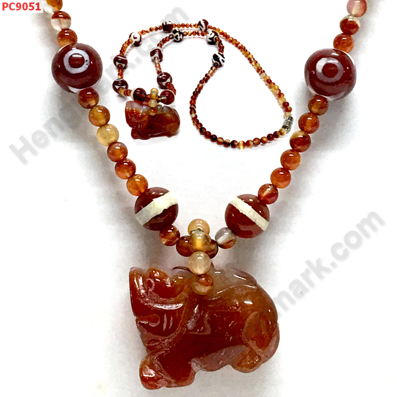 PC9051 สร้อยคอหินทิเบตและปี่เซียะะหินสีแดง ราคา 1239 บาท http://ww2.hengmark.com/view_product/PC9051.htm