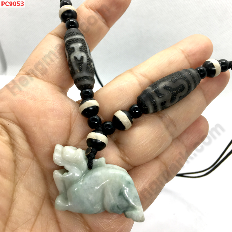 PC9053 สร้อยคอปี่เซียะหยกร้อยกับหินทิเบต ราคา 649 บาท http://ww2.hengmark.com/view_product/PC9053.htm