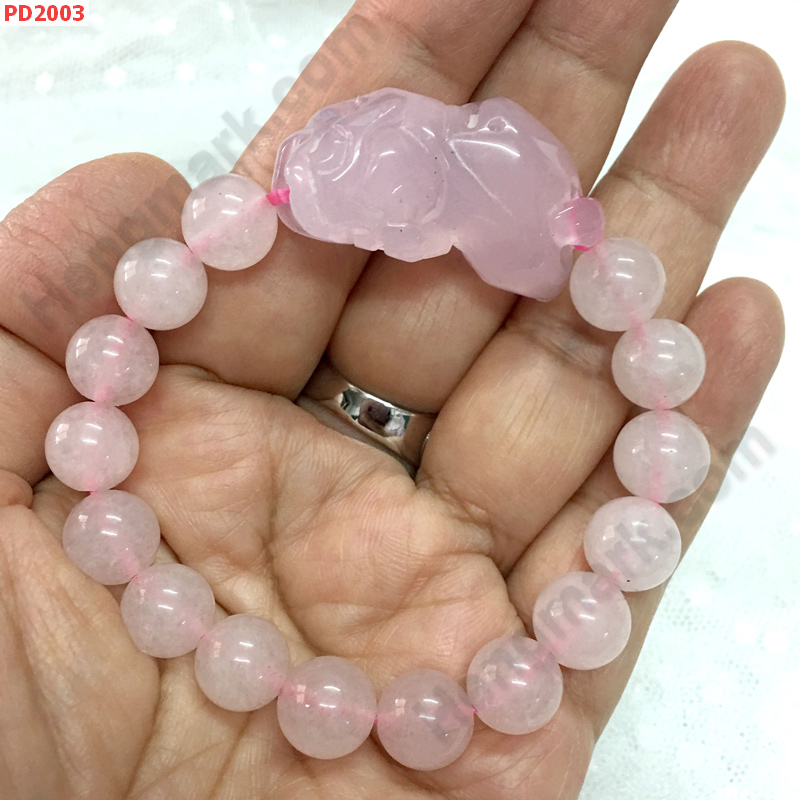 PD2003 สร้อยข้อมือปี่เซียะโรสควอตซ์ ราคา 349 บาท http://ww2.hengmark.com/view_product/PD2003.htm