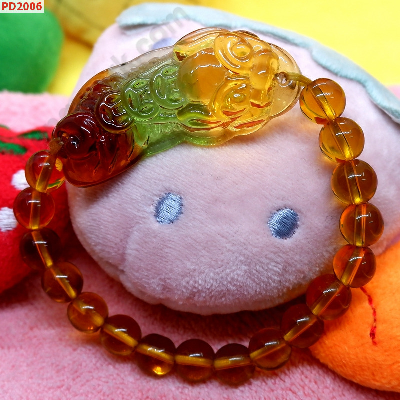 PD2006 สร้อยข้อมือปี่เซียะแก้ว 3 สี ราคา 249 บาท http://ww2.hengmark.com/view_product/PD2006.htm