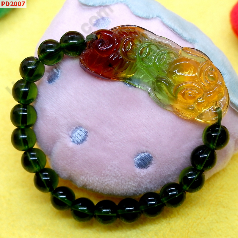 PD2007 สร้อยข้อมือปี่เซียะแก้ว 3 สี ราคา 249 บาท http://ww2.hengmark.com/view_product/PD2007.htm