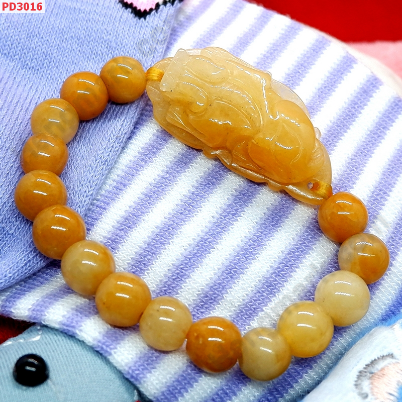 PD3016 สร้อยข้อมือปี่เซียะหยกเหลือง ราคา 399 บาท http://ww2.hengmark.com/view_product/PD3016.htm