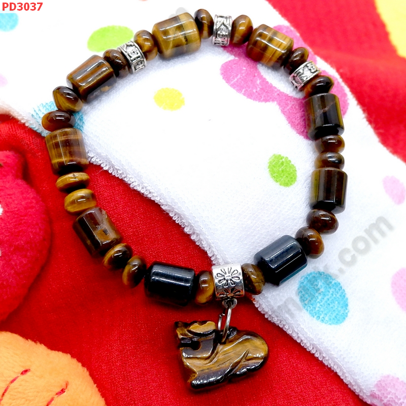 PD3037 สร้อยข้อมือปี่เซียะ หินไทเกอร์อาย ราคา 399 บาท http://ww2.hengmark.com/view_product/PD3037.htm
