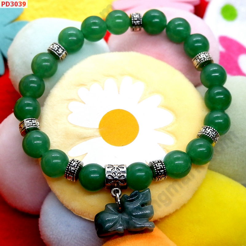 PD3039 สร้อยข้อมือปี่เซียะหยกเขียว ราคา 339 บาท http://ww2.hengmark.com/view_product/PD3039.htm